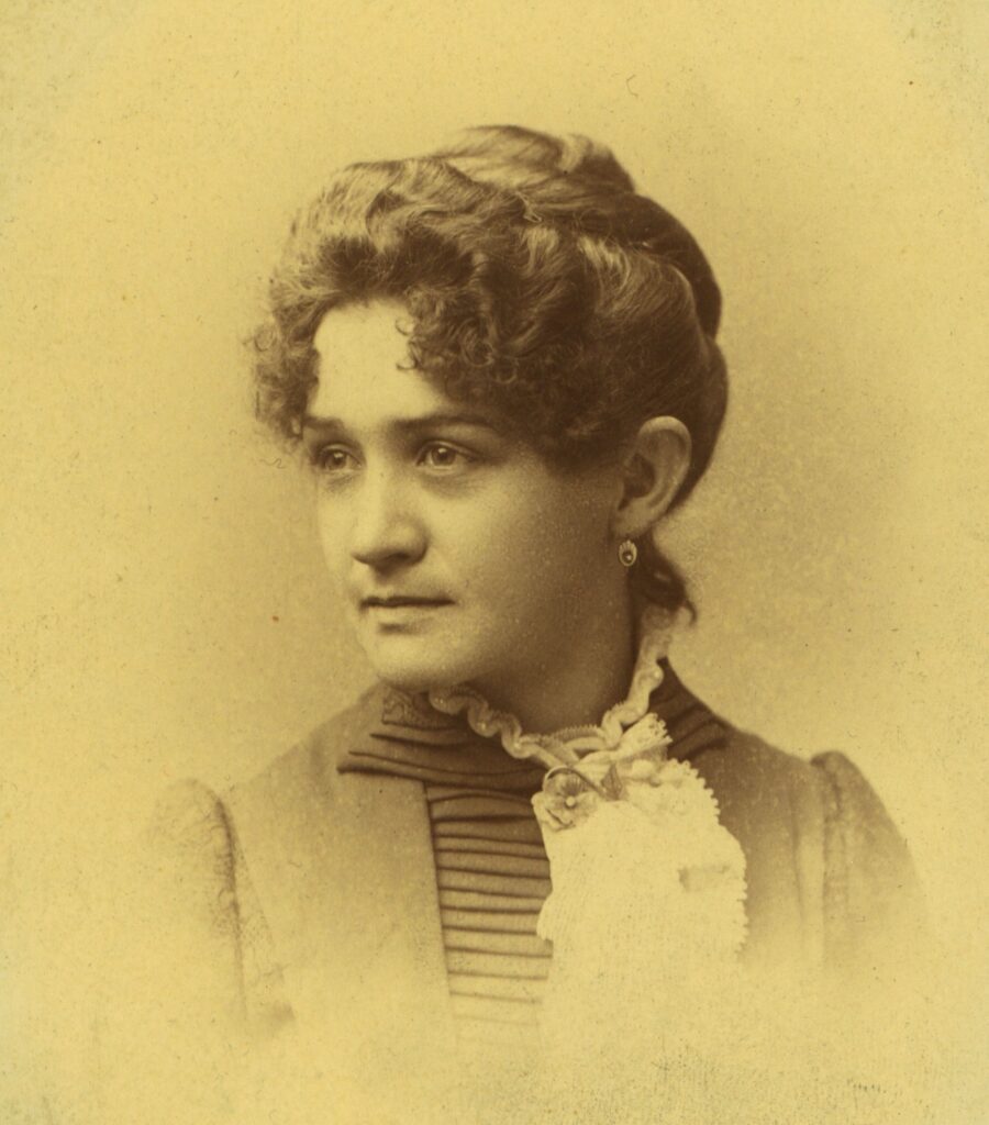 1886 photo of Dr. Mary Bennett upon graduation from Cooper Medical College