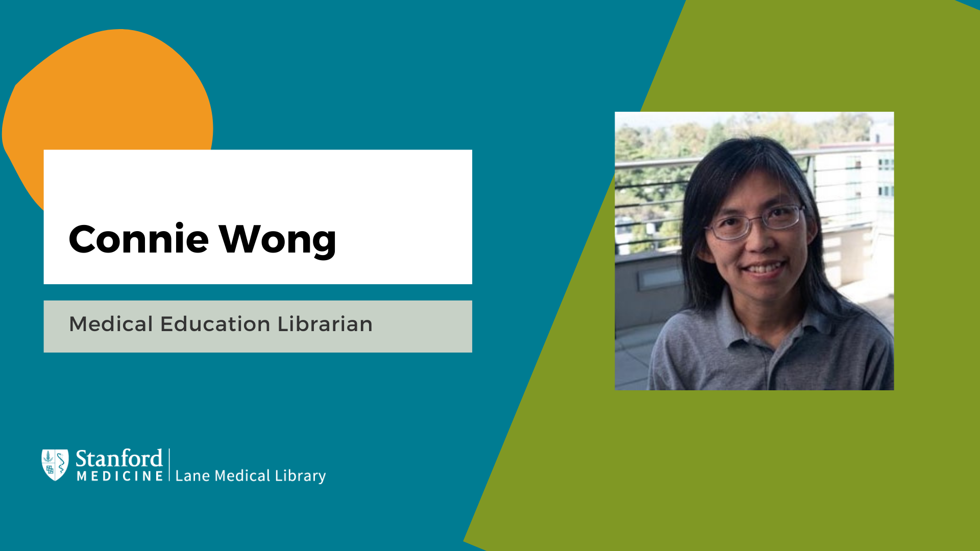 Portrait of Connie Wong, Medical Education Librarian