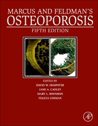 Red book cover with title, editors and detailed illustrations of bones
