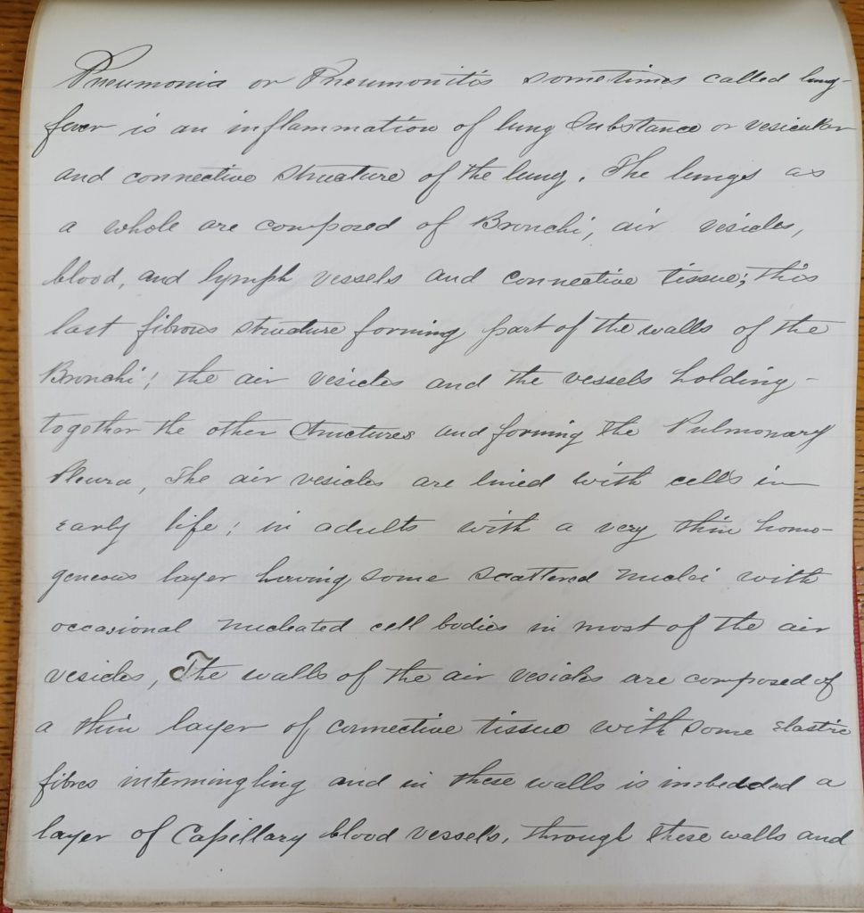 Page of handwritten text, the first page of Gonzalez's thesis