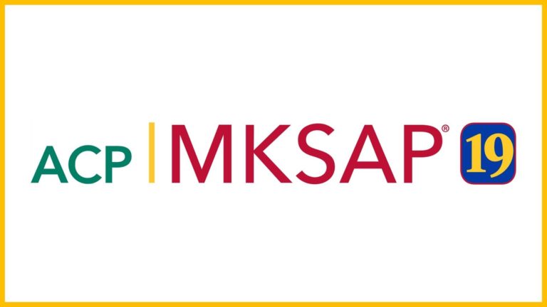 Text "ACP MKSAP 19" on a background of white