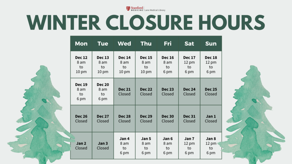 Winter Closure Hours Lane Library Blog