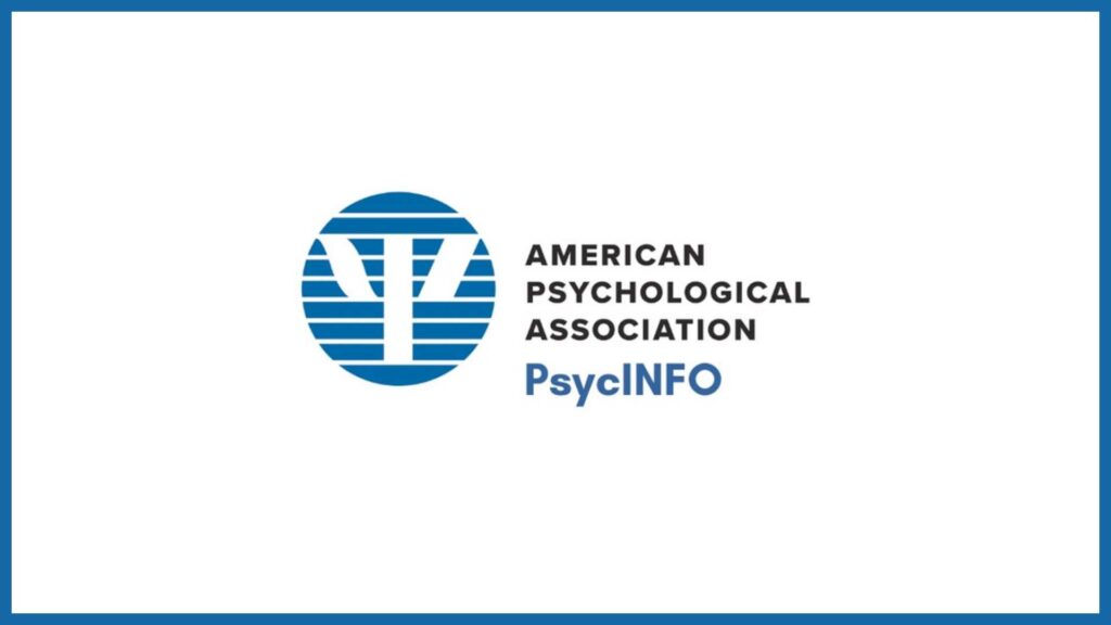 American Pyschological Association PsycINFO with the APA's logo to the left.