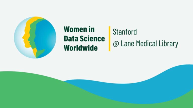 Women in data science logo with colorful shapes