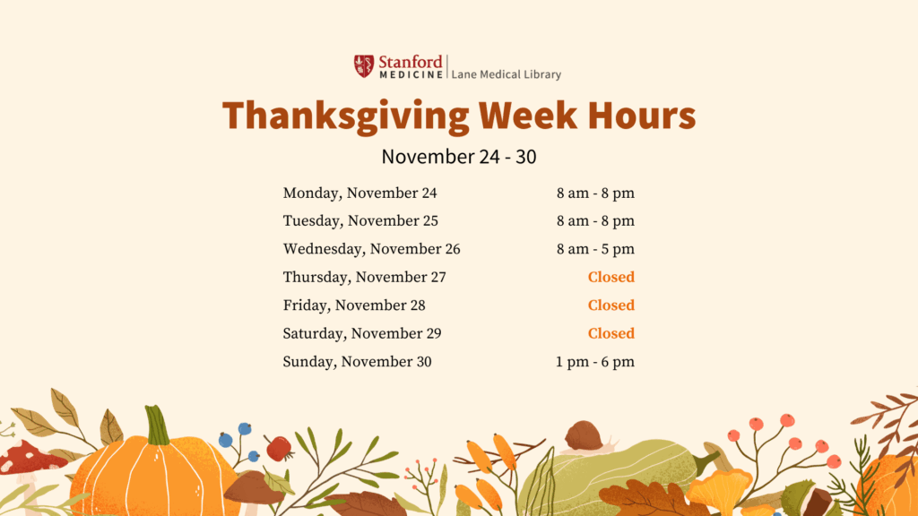 Thanksgiving week hours